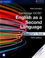 IGCSE English as a Second Language Teacher’s Book [5 ed.]
 9781108566698