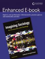 Imagining Sociology: An Introduction With Readings [3 ed.]
 9780190164058, 9780190164065, 9780190164072