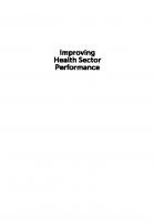 Improving Health Sector Performance: Institutions, Motivations and Incentives - The Cambodia Dialogue
 9789814311854
