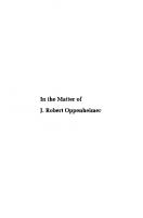 In the Matter of J. Robert Oppenheimer: The Security Clearance Hearing
 9781501729515