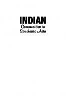 Indian Communities in Southeast Asia (First Reprint 2006)
 9789812305732