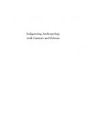 Indigenising Anthropology with Guattari and Deleuze
 9781474450324