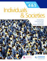 Individuals and Societies for the IB MYP 4 & 5
 1510425799, 9781510425798