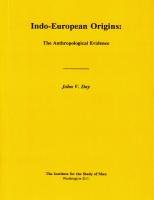 Indo-European Origins: The Anthropological Evidence
 0941694755