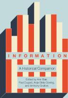 Information: A Historical Companion [1st Edition]
 0691179549, 9780691179544, 069120974X, 9780691209746