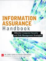 Information assurance handbook: effective computer security and risk management strategies
 9780071826310, 0071826319, 9780071821650, 0071821651