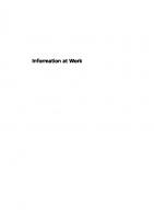 Information at Work : Information management in the workplace
 9781783302772, 9781783302765