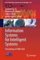 Information Systems for Intelligent Systems: Proceedings of ISBM 2022
 9811974462, 9789811974465