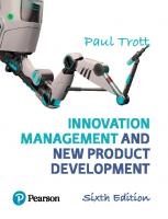 Innovation management and new product development [6th ed]
 9781292133423, 9781292165400, 9781292170695, 1292133422, 1292165405, 1292170697