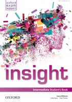 Insight Intermediate. Student's Book [UK ed.]
 0194011089, 9780194011082