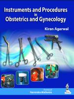 Instruments and Procedures in Obstetrics and Gynecology [Illustrated]
 9789351521372, 9351521370
