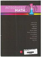 Integrated Math 1 Teacher Edition
 002134969X, 9780021349692