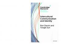 Intercultural Communication and Identity (Elements in Intercultural Communication)
 1009478575, 9781009478571