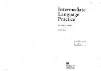 Intermediate Language Practice with Key
 9780435241209, 0435241206