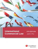 International commercial law [Sixth edition.]
 9780409341577, 0409341576
