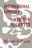 International Conflict and Collective Security
 9780813163529, 9780813153193