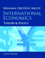 International Economics: Theory And Policy [10th Edition]
 0133423646,  9780133423648