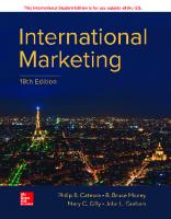 International marketing [18 ed.]
 9781259712357, 1259712354