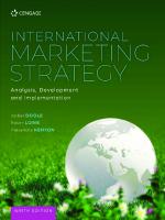 International Marketing Strategy: Analysis, Development and Implementation [9 ed.]
 1473778697, 9781473778696