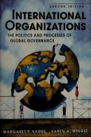 International Organizations: The Politics and Processes of Global Governance [2 ed.]
 9781588266989, 2009042175