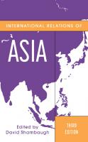 International Relations of Asia (Asia in World Politics) [3 ed.]
 1538162849, 9781538162842