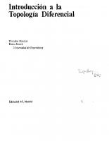 Introducción a la Topología Diferencial
 9788472880115, 8472880117