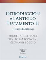 Introduccion Al Antiguo Testamento TOMO 2
 978-84-9840-443-2