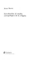 Introduccion Al Estudio Antropologico De La Religion