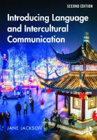 Introducing Language and Intercultural Communication [2 ed.]
 1138482013, 9781138482012
