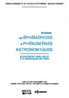 Introduction aux éphémérides et phénomènes astronomiques: Supplément explicatif à la connaissance du temps
 9782759826568