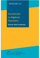 Introduction to Algebraic Geometry
 9781470435189