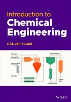 Introduction to Chemical Engineering
 9781119634089