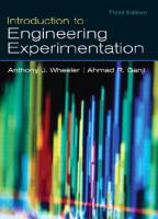 Introduction to Engineering Experimentation
 9780131742765, 0131742760, 3523553563, 4224224224