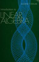 Introduction to Linear Algebra
 0030782007, 9780030782008