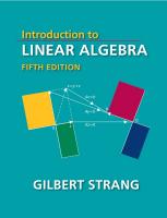 Introduction to Linear Algebra, Fifth Edition [5 ed.]
 0980232775, 9780980232776