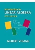 Introduction to Linear Algebra Fifth Edition [5 ed.]
 978-0-9802327-7-6