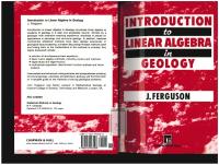 Introduction to linear algebra in geology
 0412493500