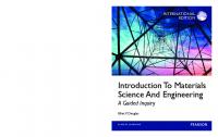 Introduction To Materials Science And Engineering: A Guided Inquiry [1 International ed.]
 9781292004839, 1292004835