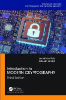 Introduction To Modern Cryptography [3rd Edition]
 0815354363, 9780815354369, 1351133039, 9781351133036, 1351133012, 9781351133012, 1351133020, 9781351133029, 1351133004, 9781351133005