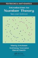 Introduction to Number Theory [2 ed.]
 1498717497, 9781498717496