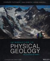 Introduction to Physical Geology [1st Canadian ed.]
 1118300823, 9781118300824