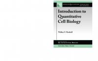 Introduction to Quantitative Cell Biology (Colloquium Quantitative Cell Biology)
 9781615046683, 9781615046690, 1615046682