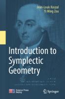 Introduction to symplectic geometry
 9789811339868, 9789811339875