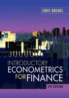 Introductory Econometrics for Finance [4 ed.]
 110852754X, 9781108527545