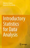 Introductory Statistics for Data Analysis
 9783031281884, 9783031281891