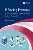 IP routing protocols
 9780367710415, 9780367709624, 9781003149040