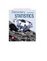 ISE Elementary Statistics (ISE HED STATISTICS) [4 ed.]
 9781264417001, 1264417004