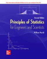 ISE Principles of Statistics for Engineers and Scientists (ISE HED IRWIN INDUSTRIAL ENGINEERING) [2 ed.]
 1260570738, 9781260570731