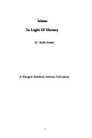 Islam: In Light Of History