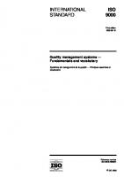 ISO 9000:2005 Quality management systems - Fundamentals and vocabulary